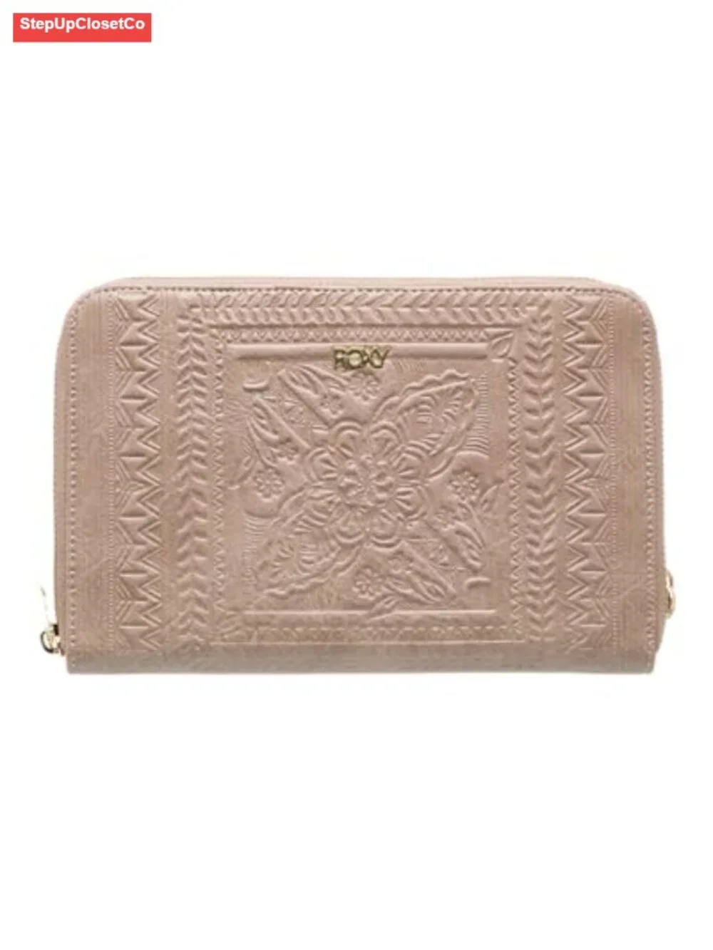Roxy Women's Faux Leather Wristlet Wallet with Removable Strap